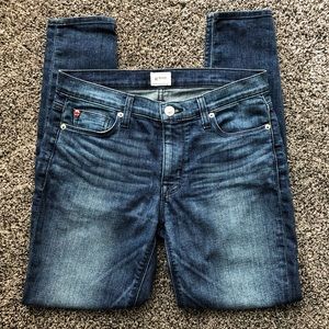 Hudson cropped high-rise skinny jeans